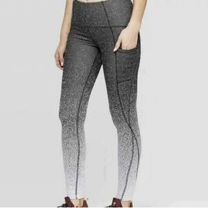 LIKE NEW C9 by Champion Black Speckle Ombre Urban Fit Leggings Size Medium